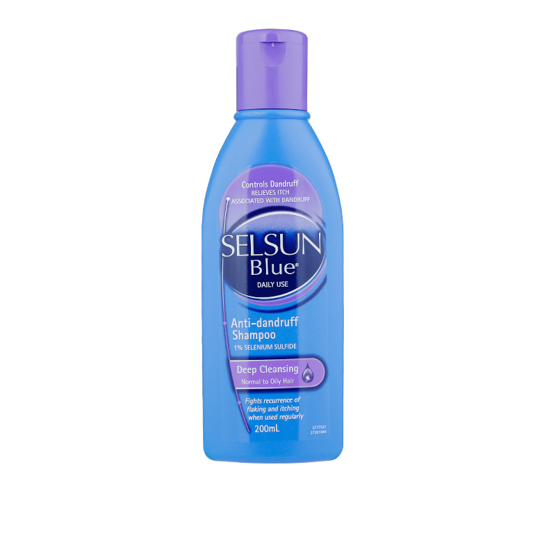 Selsun控油无硅深层清洁去屑洗发水200ml紫盖 中油性发质