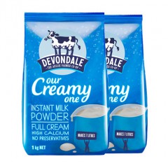 （包邮）Devondale德运全脂1000g  3包 调制乳粉 速溶奶粉 营养补钙