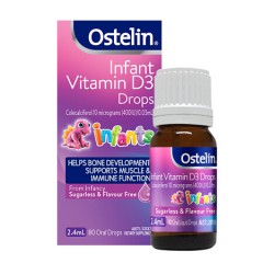 Ostelin 奥斯特林 维生素D3滴剂2.4ml  促进钙吸收液体vd3  0岁以上
