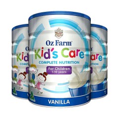 （包邮）OzFarm澳美滋婴幼儿童成长营养奶粉偏食助力成长900g 香草味 3罐装