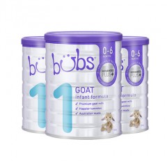 （包邮）澳洲bubs贝儿羊奶粉1段800g 3罐装 （0-6个月适用）