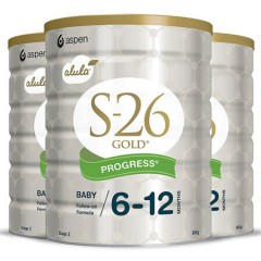 （包邮）惠氏S26婴儿白金奶粉2段二段900g 新旧版随机发3罐装