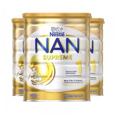 （包邮）雀巢超级能恩NAN SUPREME适度水解奶粉 800g 婴幼儿奶粉1段一段 3罐装