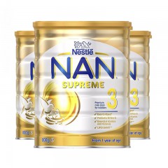 （包邮）雀巢超级能恩NAN SUPREME适度水解奶粉 800g 婴幼儿奶粉3段三段 3罐装