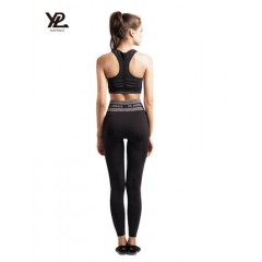（首页超值大礼包套装更优惠）YPL3D瑜伽裤 女紧身提臀高腰弹力性感裸感黑色外穿运动健身裤