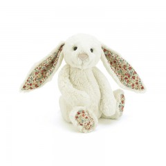 Jellycat邦尼兔（奶油白色花耳朵小号18CM）英国正品